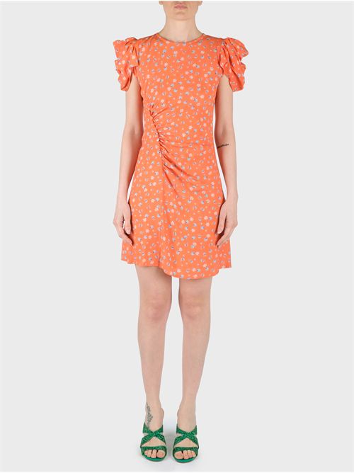 Short crepe dress with side draping MAR DE MARGARITAS | MMABW01151TMFI0025AR12
